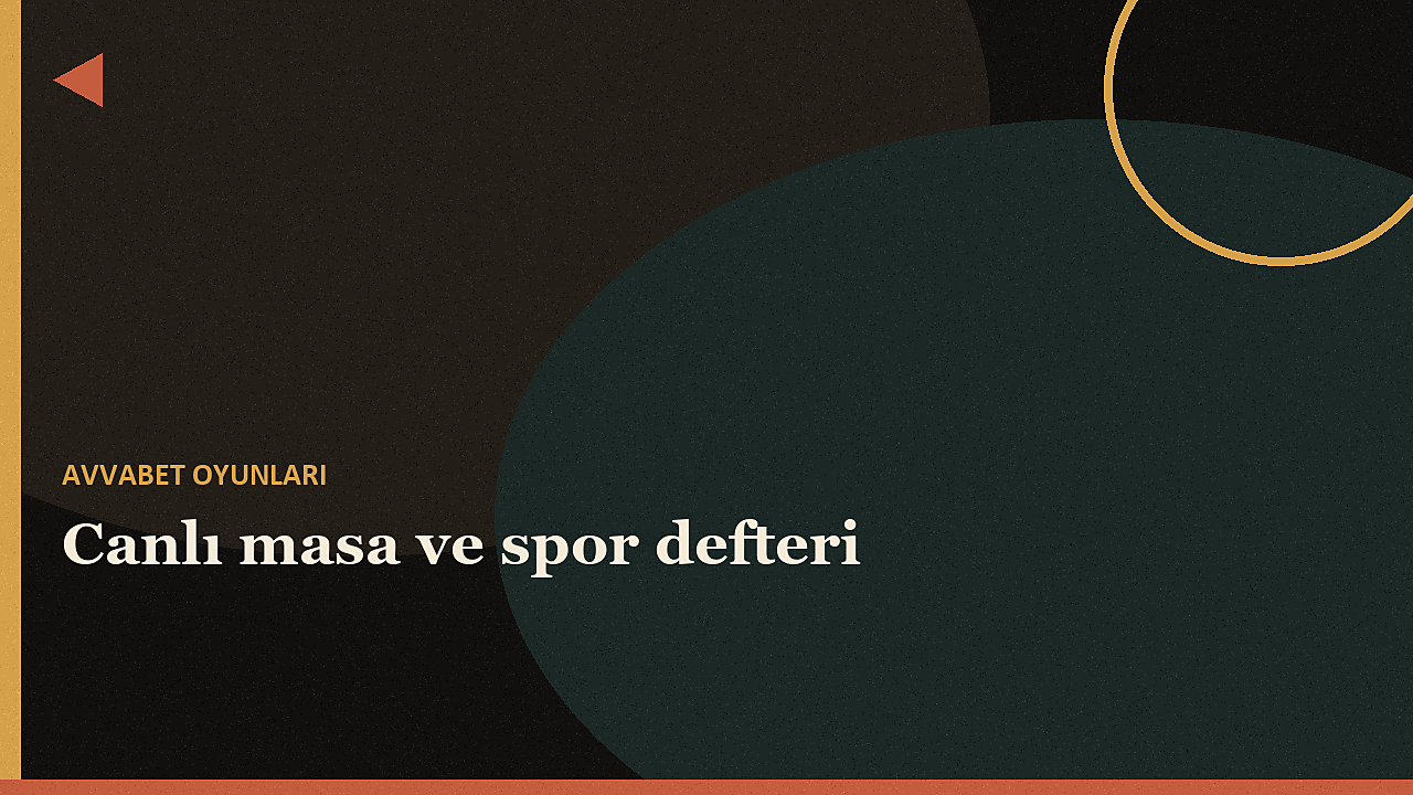 Avvabet oyunları için canlı masa ve spor defteri kapak görseli
